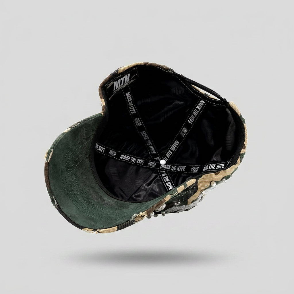 camo rhinstone baseball cap