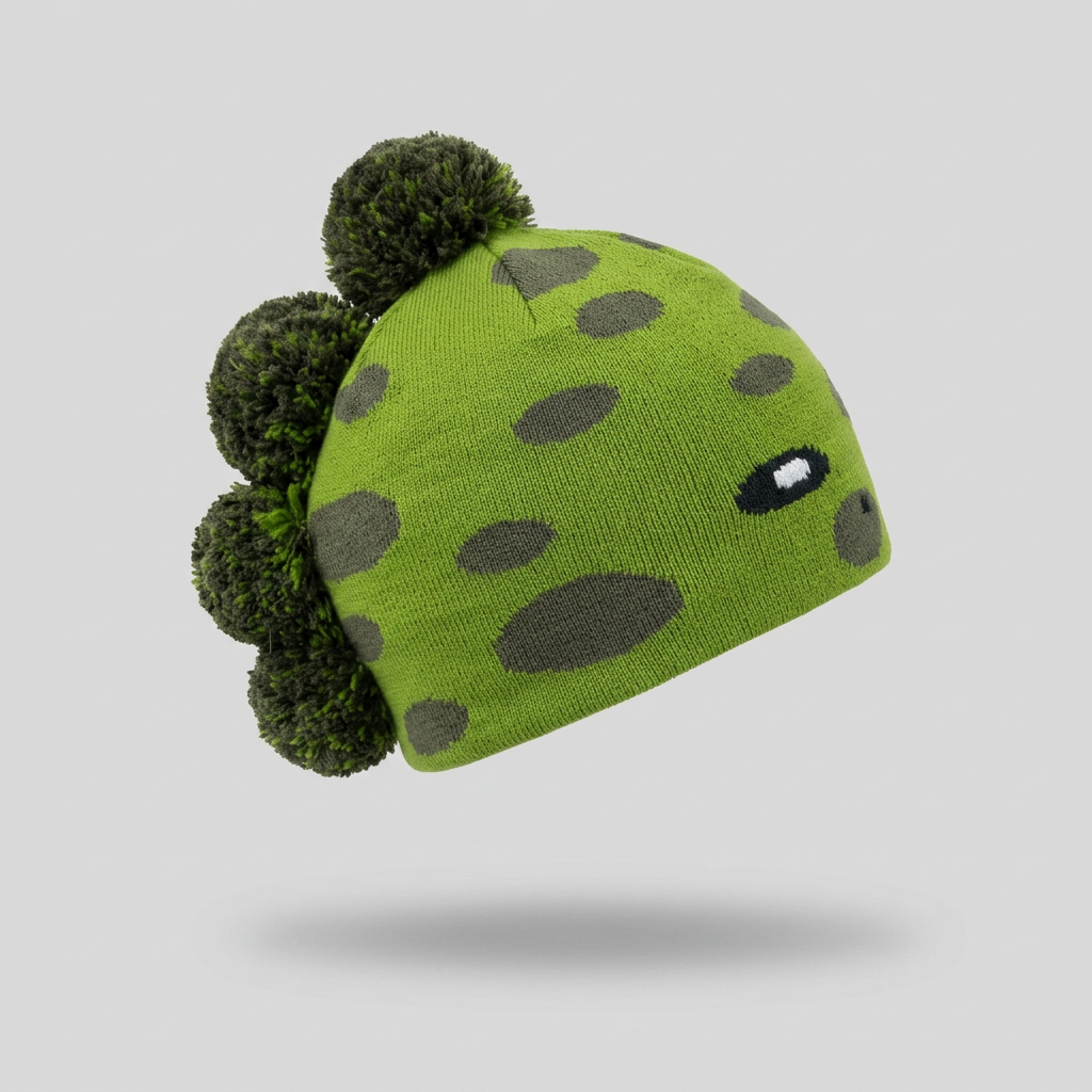 baby_dinosaur_beanie_custom_shape_green