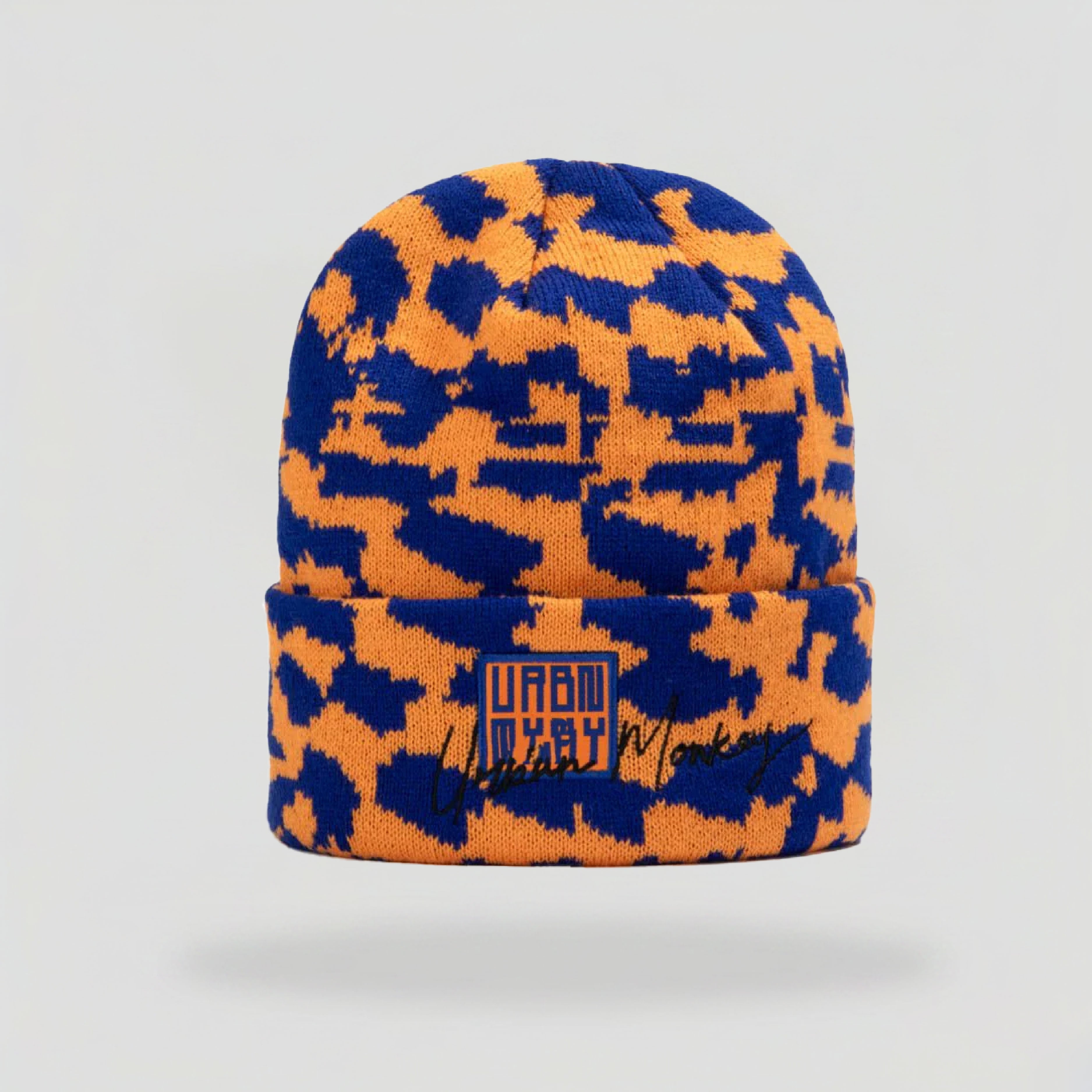 knit-cuff-beanie-pixel-print